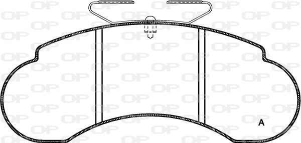 OPEN PARTS stabdžių trinkelių rinkinys, diskinis stabdys BPA0142.20
